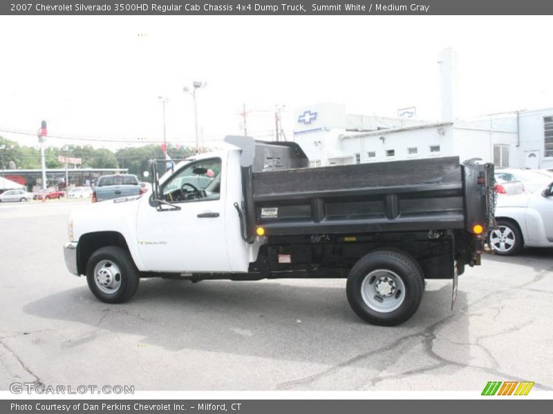 Summit White / Medium Gray 2007 Chevrolet Silverado 3500HD Regular Cab Chassis 4x4 Dump Truck