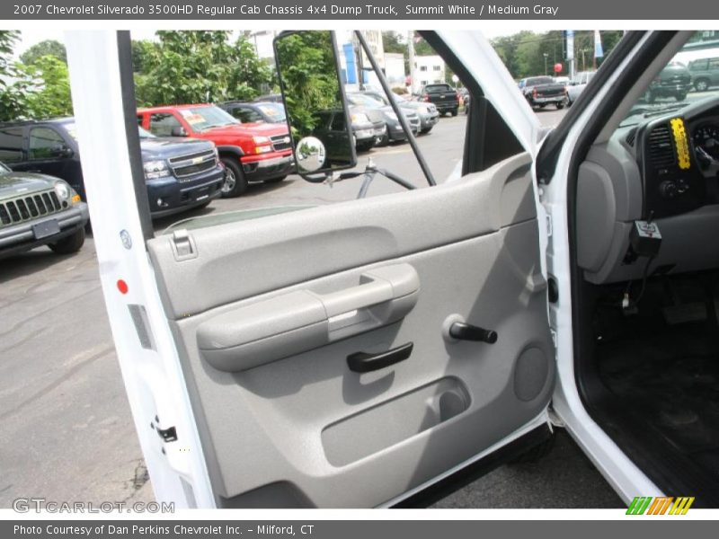 Summit White / Medium Gray 2007 Chevrolet Silverado 3500HD Regular Cab Chassis 4x4 Dump Truck