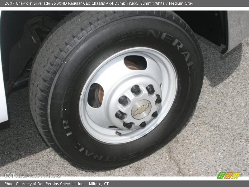 Summit White / Medium Gray 2007 Chevrolet Silverado 3500HD Regular Cab Chassis 4x4 Dump Truck