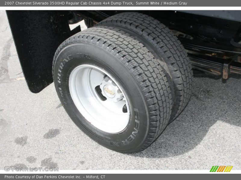 Summit White / Medium Gray 2007 Chevrolet Silverado 3500HD Regular Cab Chassis 4x4 Dump Truck
