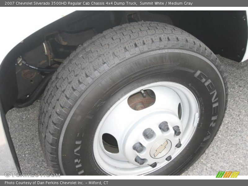 Summit White / Medium Gray 2007 Chevrolet Silverado 3500HD Regular Cab Chassis 4x4 Dump Truck