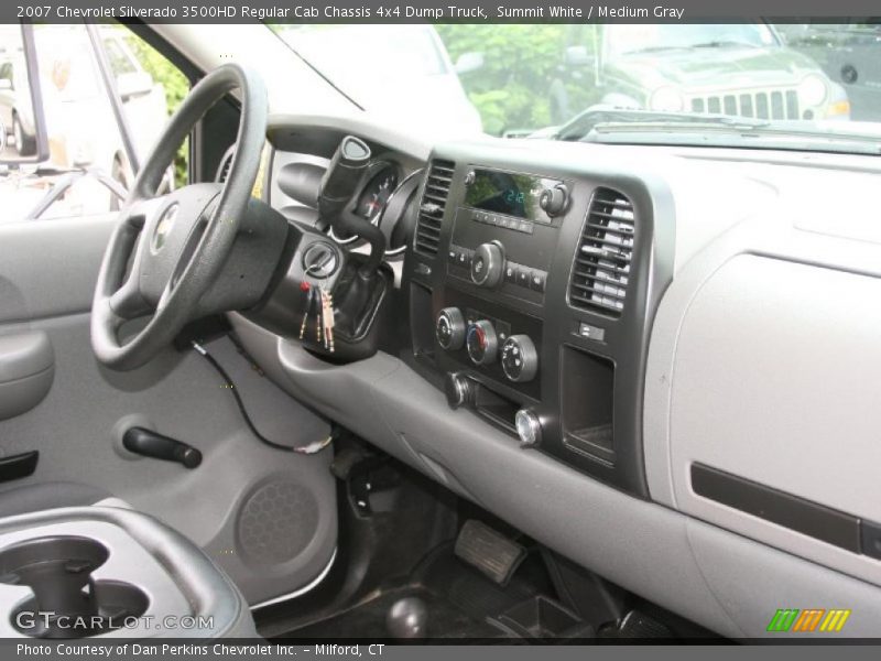 Summit White / Medium Gray 2007 Chevrolet Silverado 3500HD Regular Cab Chassis 4x4 Dump Truck