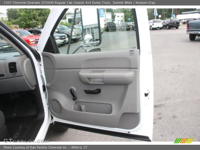 Summit White / Medium Gray 2007 Chevrolet Silverado 3500HD Regular Cab Chassis 4x4 Dump Truck