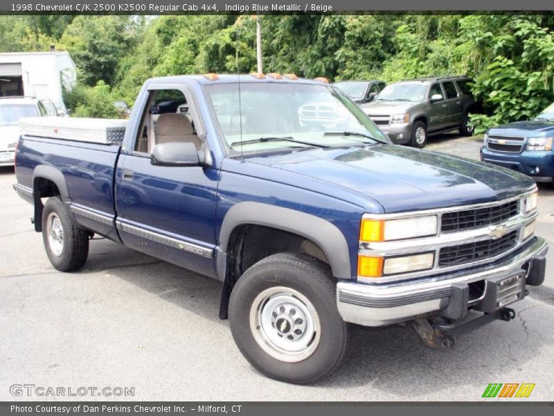 Indigo Blue Metallic / Beige 1998 Chevrolet C/K 2500 K2500 Regular Cab 4x4