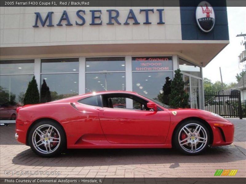 Red / Black/Red 2005 Ferrari F430 Coupe F1