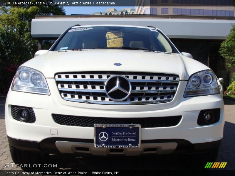 Arctic White / Macadamia 2008 Mercedes-Benz ML 350 4Matic