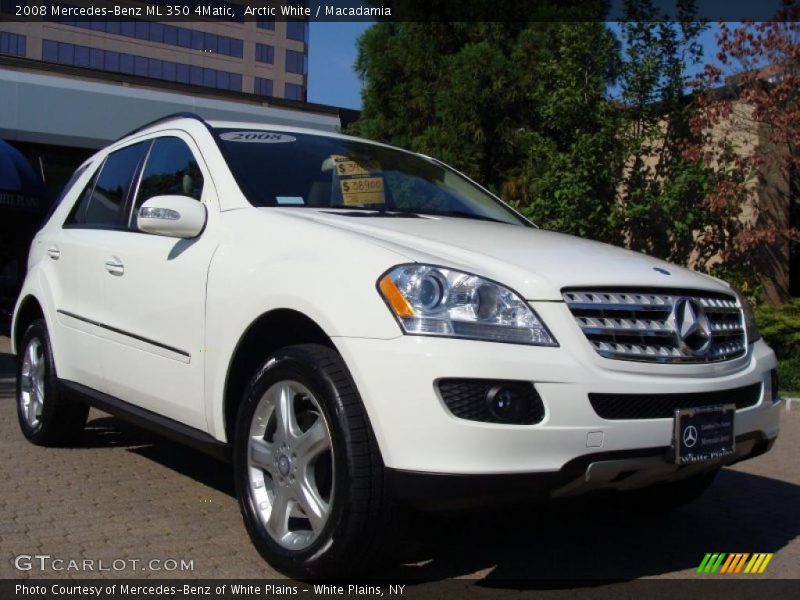 Arctic White / Macadamia 2008 Mercedes-Benz ML 350 4Matic