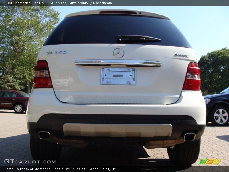 Arctic White / Macadamia 2008 Mercedes-Benz ML 350 4Matic