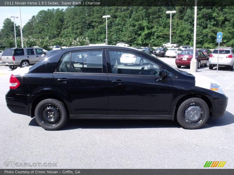 Super Black / Charcoal 2011 Nissan Versa 1.8 S Sedan