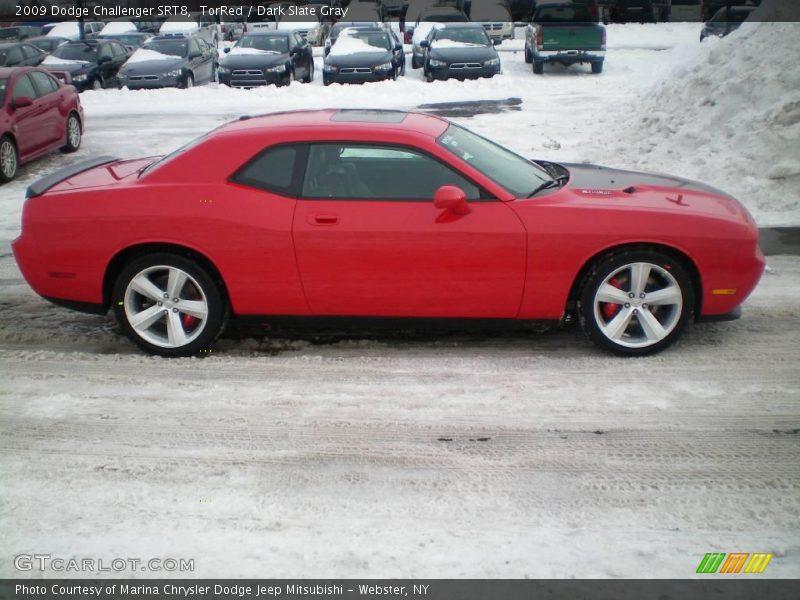 TorRed / Dark Slate Gray 2009 Dodge Challenger SRT8
