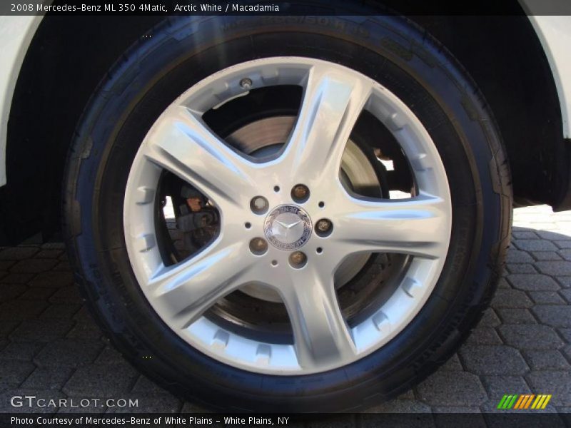 Arctic White / Macadamia 2008 Mercedes-Benz ML 350 4Matic