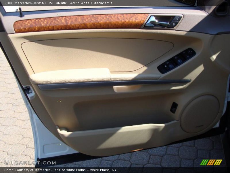 Arctic White / Macadamia 2008 Mercedes-Benz ML 350 4Matic