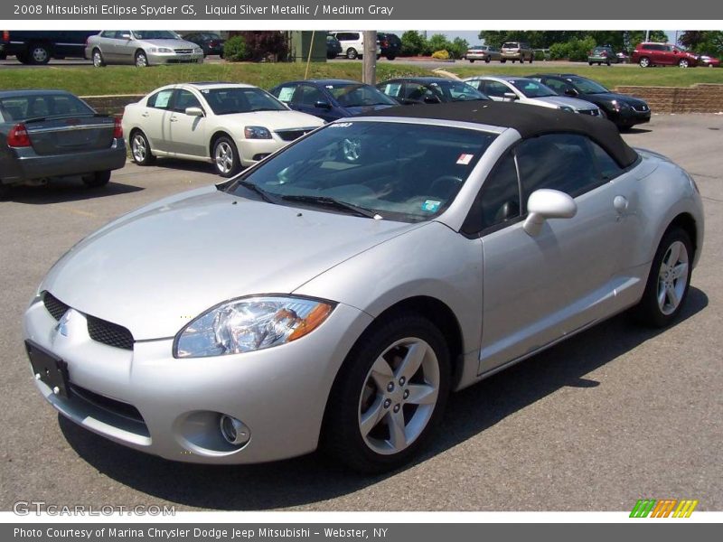 Liquid Silver Metallic / Medium Gray 2008 Mitsubishi Eclipse Spyder GS