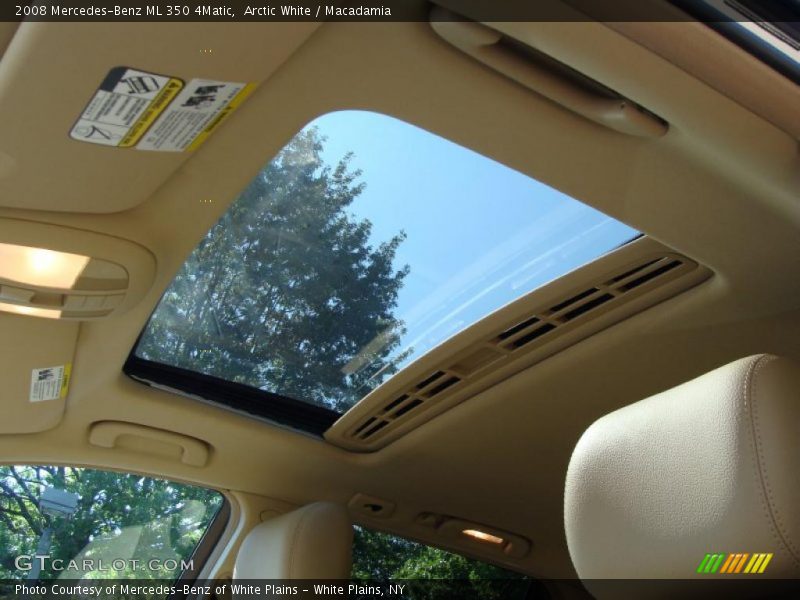 Arctic White / Macadamia 2008 Mercedes-Benz ML 350 4Matic