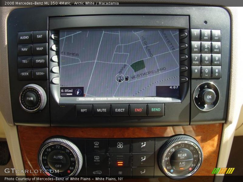 Arctic White / Macadamia 2008 Mercedes-Benz ML 350 4Matic