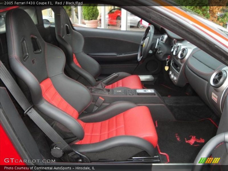 Red / Black/Red 2005 Ferrari F430 Coupe F1
