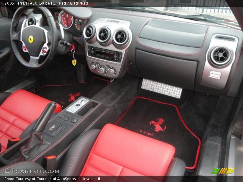 Red / Black/Red 2005 Ferrari F430 Coupe F1