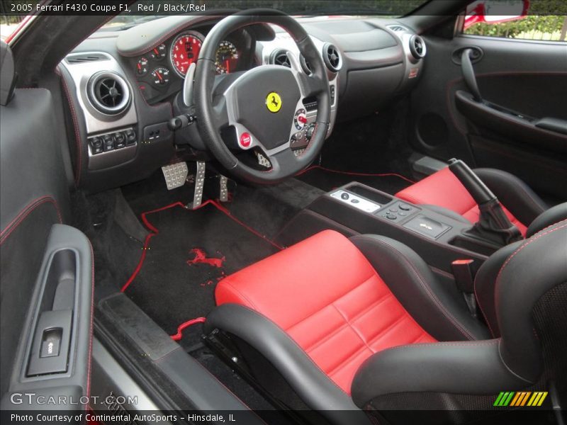 Red / Black/Red 2005 Ferrari F430 Coupe F1