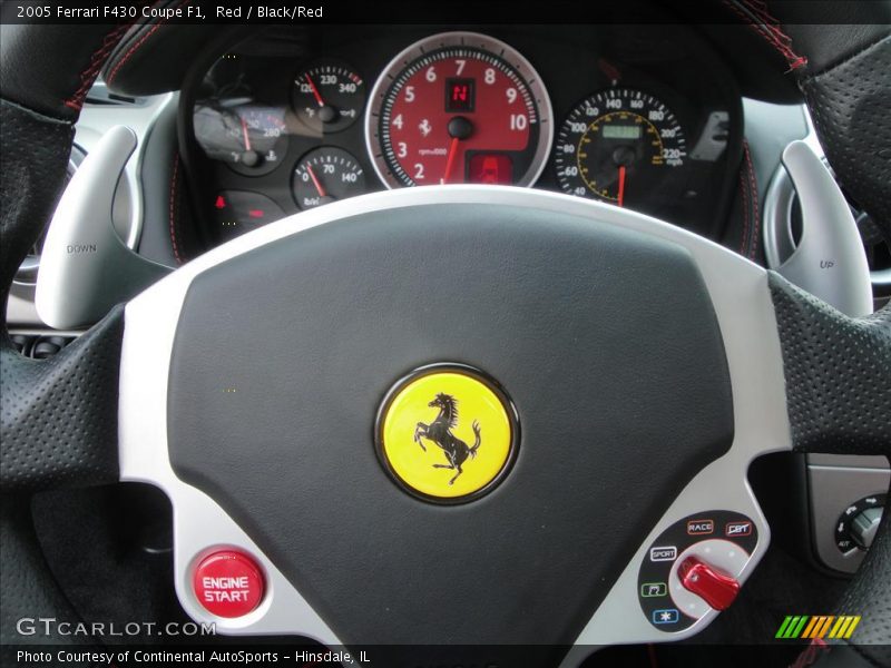 Red / Black/Red 2005 Ferrari F430 Coupe F1