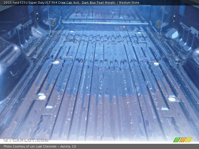 Dark Blue Pearl Metallic / Medium Stone 2010 Ford F250 Super Duty XLT FX4 Crew Cab 4x4