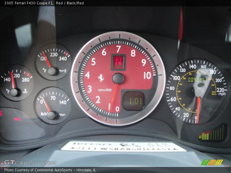 Red / Black/Red 2005 Ferrari F430 Coupe F1