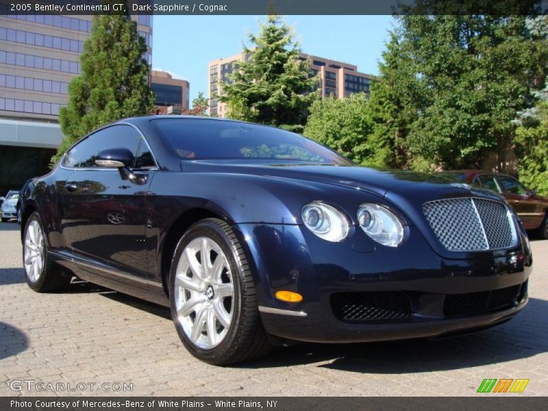 Dark Sapphire / Cognac 2005 Bentley Continental GT