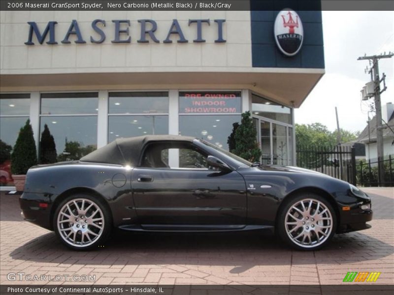 Nero Carbonio (Metallic Black) / Black/Gray 2006 Maserati GranSport Spyder