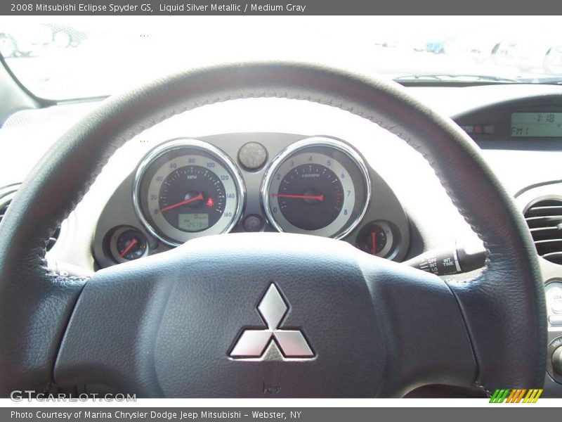 Liquid Silver Metallic / Medium Gray 2008 Mitsubishi Eclipse Spyder GS