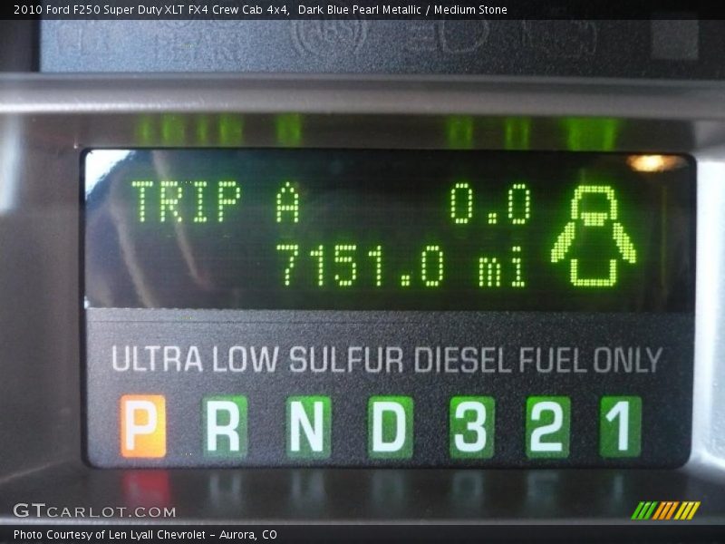 Dark Blue Pearl Metallic / Medium Stone 2010 Ford F250 Super Duty XLT FX4 Crew Cab 4x4