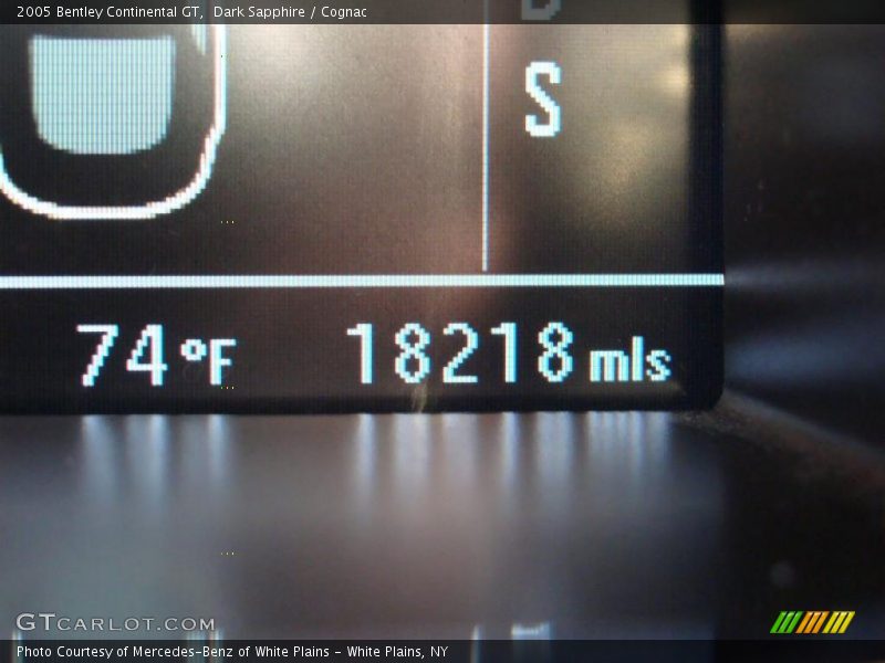 Dark Sapphire / Cognac 2005 Bentley Continental GT