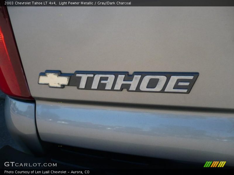 Light Pewter Metallic / Gray/Dark Charcoal 2003 Chevrolet Tahoe LT 4x4