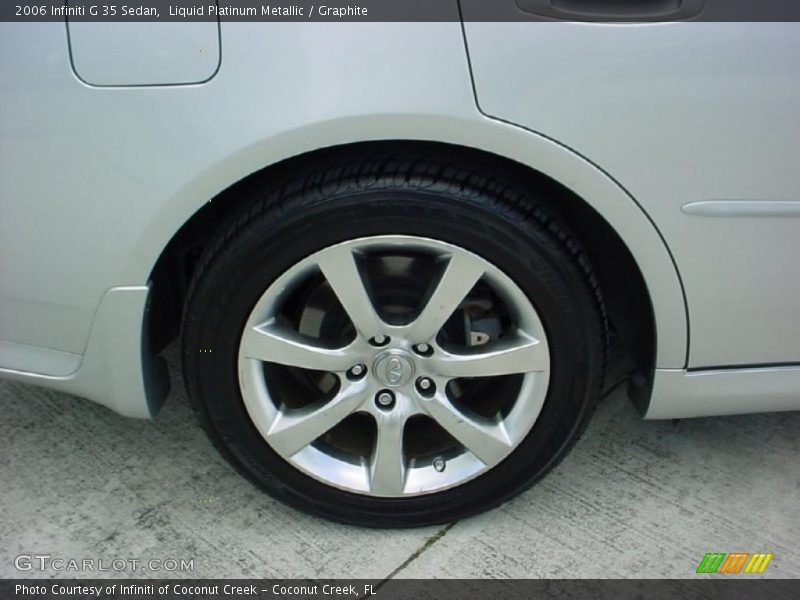 Liquid Platinum Metallic / Graphite 2006 Infiniti G 35 Sedan