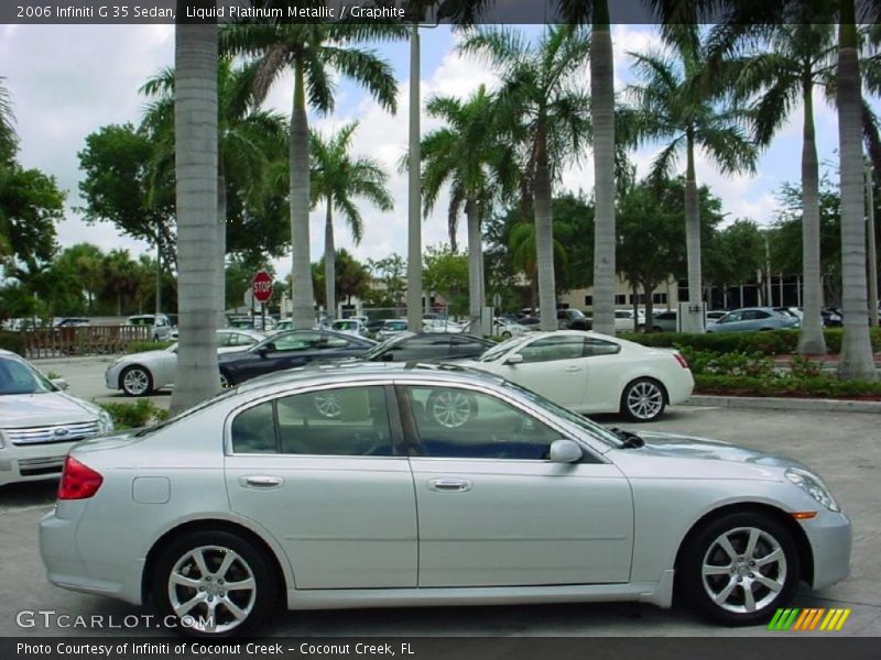 Liquid Platinum Metallic / Graphite 2006 Infiniti G 35 Sedan