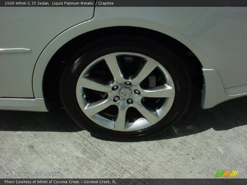 Liquid Platinum Metallic / Graphite 2006 Infiniti G 35 Sedan
