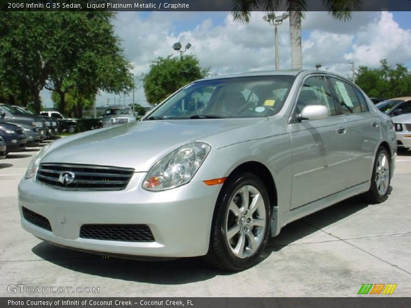 Liquid Platinum Metallic / Graphite 2006 Infiniti G 35 Sedan