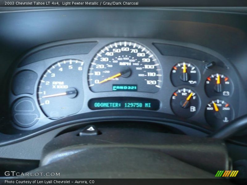 Light Pewter Metallic / Gray/Dark Charcoal 2003 Chevrolet Tahoe LT 4x4