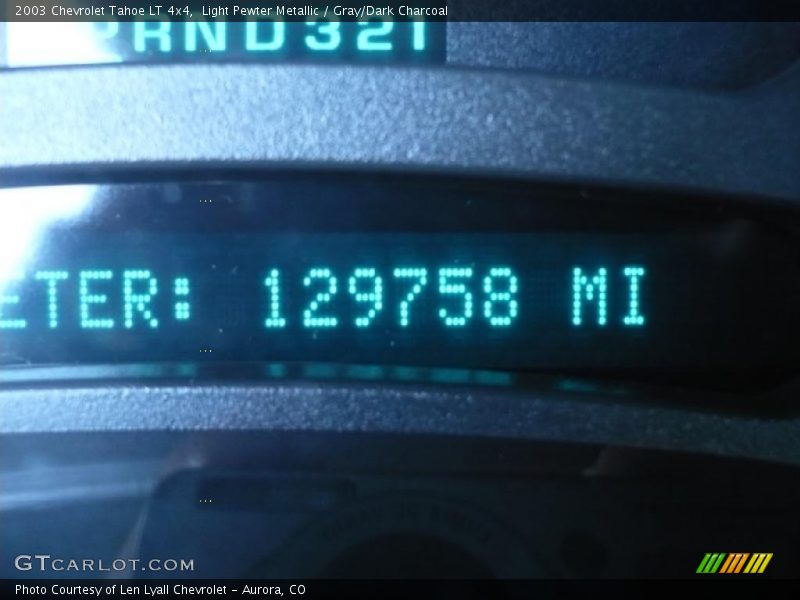 Light Pewter Metallic / Gray/Dark Charcoal 2003 Chevrolet Tahoe LT 4x4