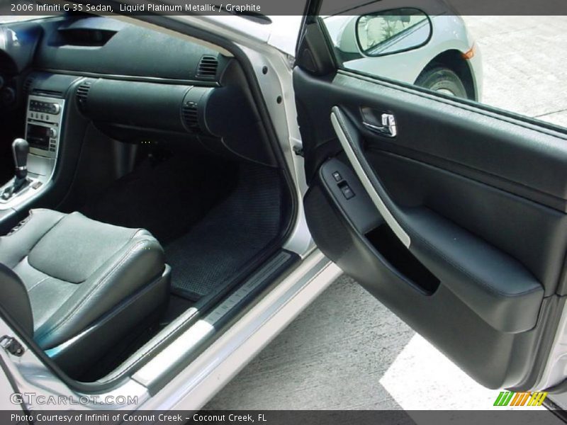 Liquid Platinum Metallic / Graphite 2006 Infiniti G 35 Sedan