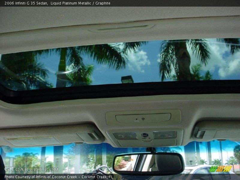 Liquid Platinum Metallic / Graphite 2006 Infiniti G 35 Sedan
