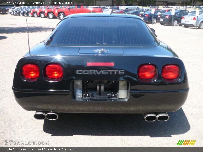 Black / Black 1993 Chevrolet Corvette Coupe