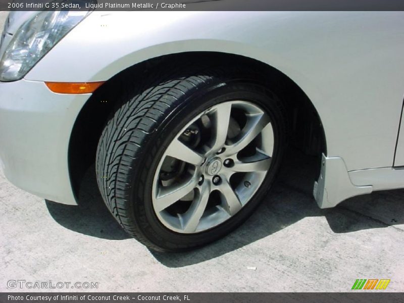 Liquid Platinum Metallic / Graphite 2006 Infiniti G 35 Sedan
