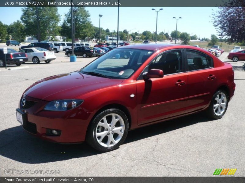 Copper Red Mica / Black 2009 Mazda MAZDA3 i Touring Sedan