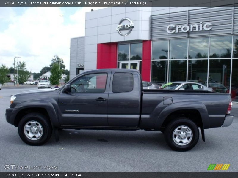 Magnetic Gray Metallic / Sand Beige 2009 Toyota Tacoma PreRunner Access Cab