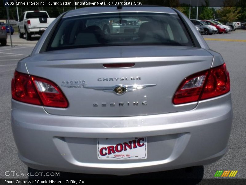 Bright Silver Metallic / Dark Slate Gray 2009 Chrysler Sebring Touring Sedan