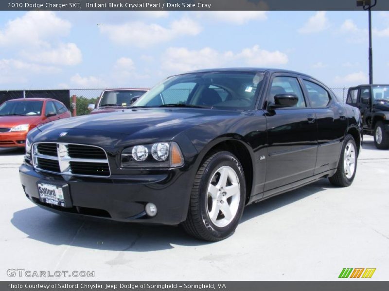 Brilliant Black Crystal Pearl / Dark Slate Gray 2010 Dodge Charger SXT