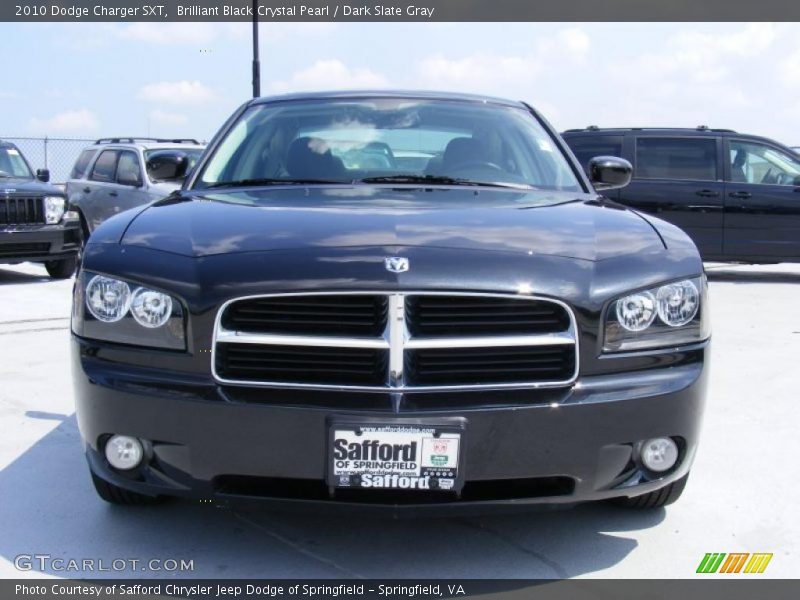 Brilliant Black Crystal Pearl / Dark Slate Gray 2010 Dodge Charger SXT
