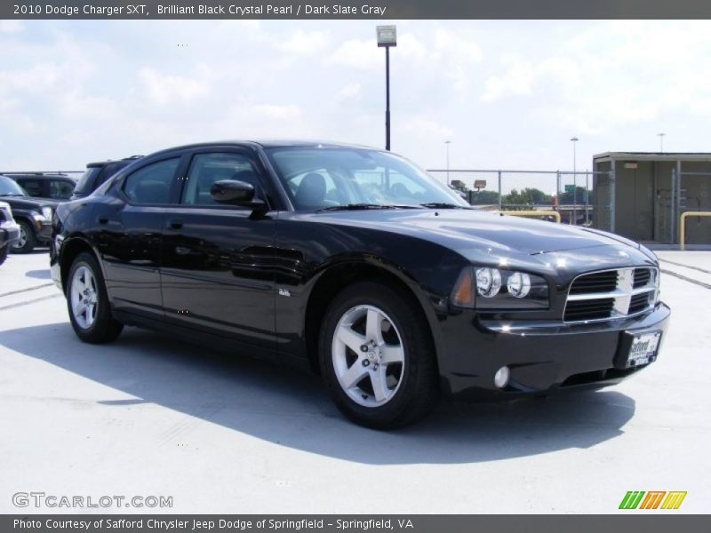 Brilliant Black Crystal Pearl / Dark Slate Gray 2010 Dodge Charger SXT