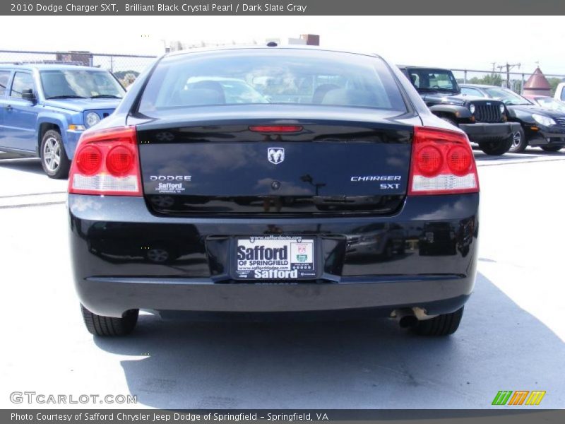 Brilliant Black Crystal Pearl / Dark Slate Gray 2010 Dodge Charger SXT