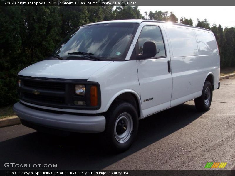 Summit White / Dark Pewter 2002 Chevrolet Express 3500 Commercial Van