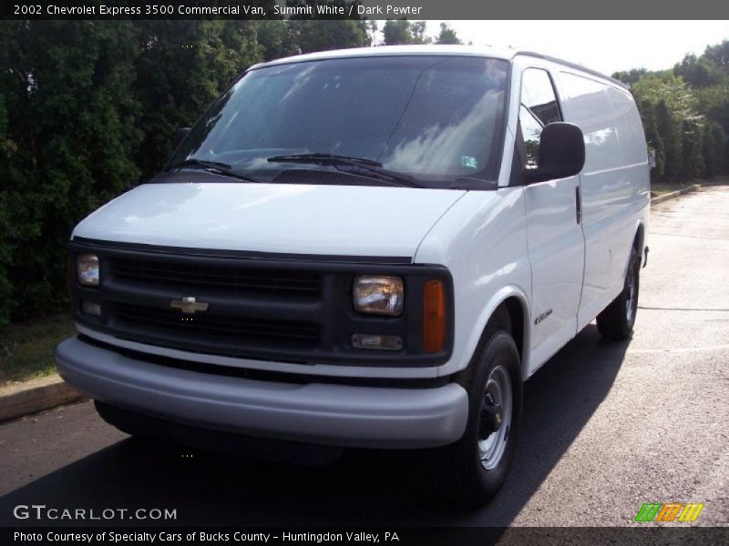 Summit White / Dark Pewter 2002 Chevrolet Express 3500 Commercial Van